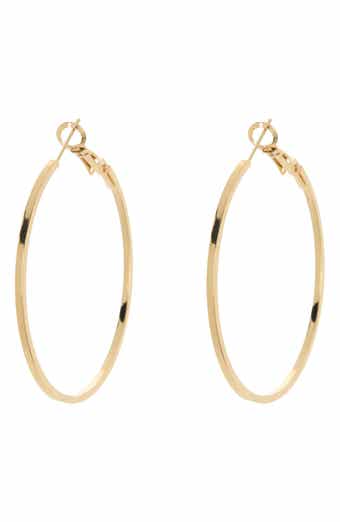 NORDSTROM RACK 45mm Square Wire Hoop Earrings