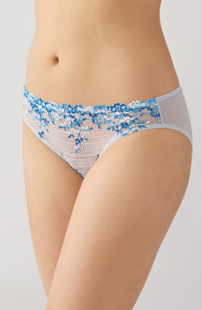 Wacoal Embrace Lace<sup>®</sup> Bikini, Alternate, color, Micro Chip Grey