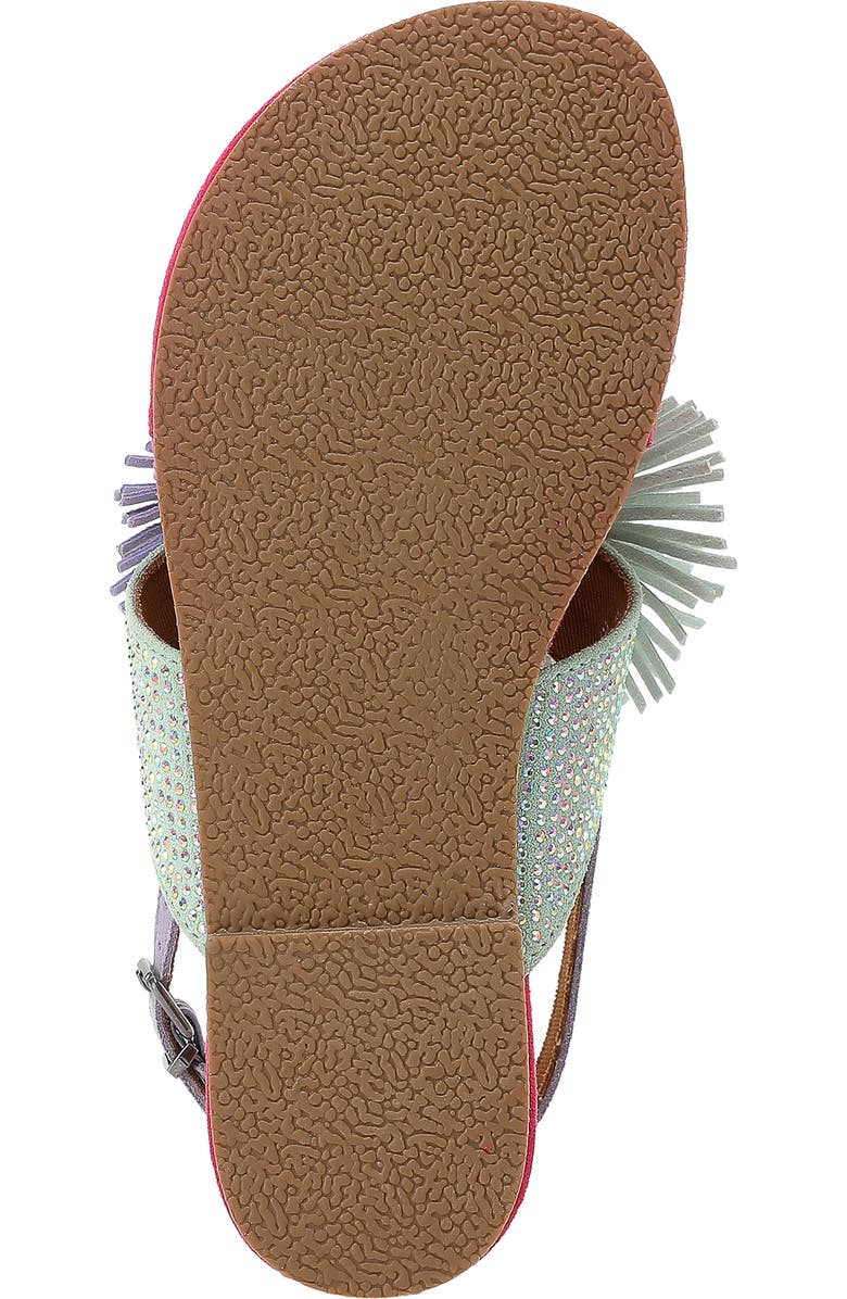 Kurt Geiger London Kids' Mini Fringe Slingback Sandal, Alternate, color, Pink Multi