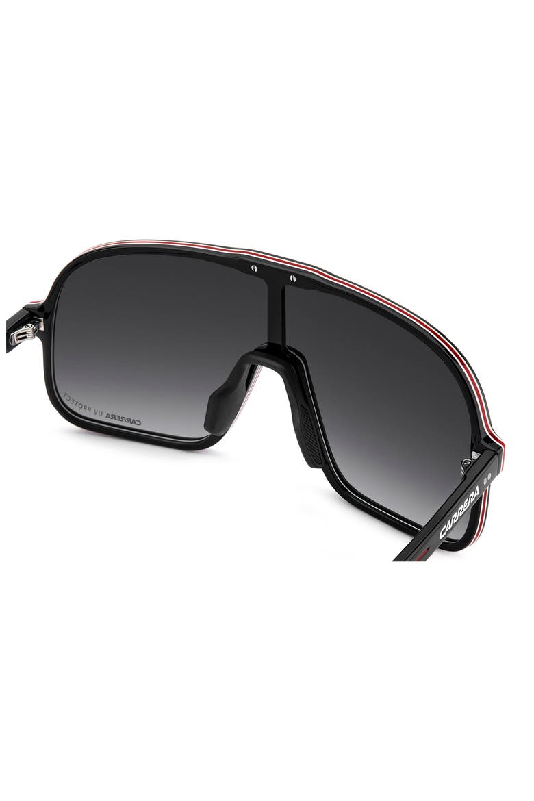 C Sport 99mm Gradient Shield Sunglasses, Alternate, color, BLACK RED/ DARK GREY SF