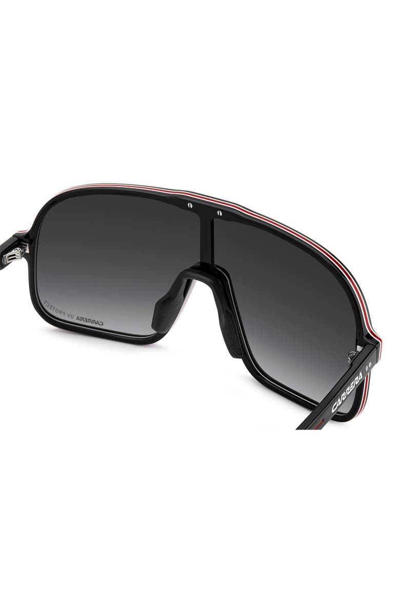 Carrera Eyewear C Sport 99mm Gradient Shield Sunglasses, Alternate, color, Black Red/ Dark Grey Sf
