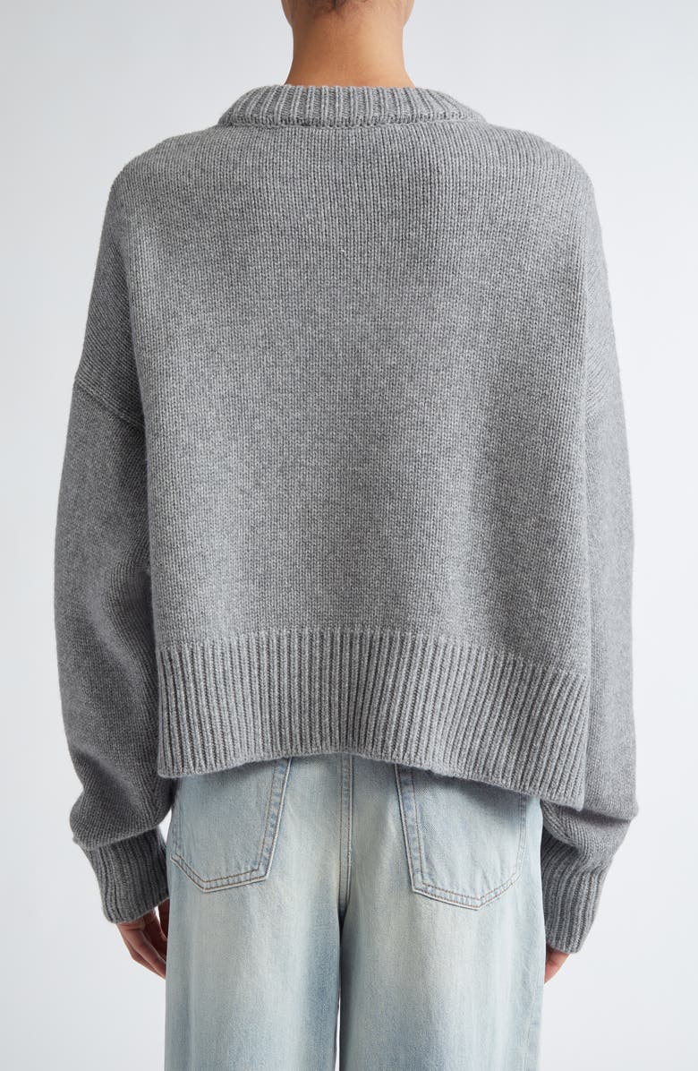 NACKIYÈ Loose Fit Merino Wool & Cashmere Crewneck Sweater, Alternate, color, 