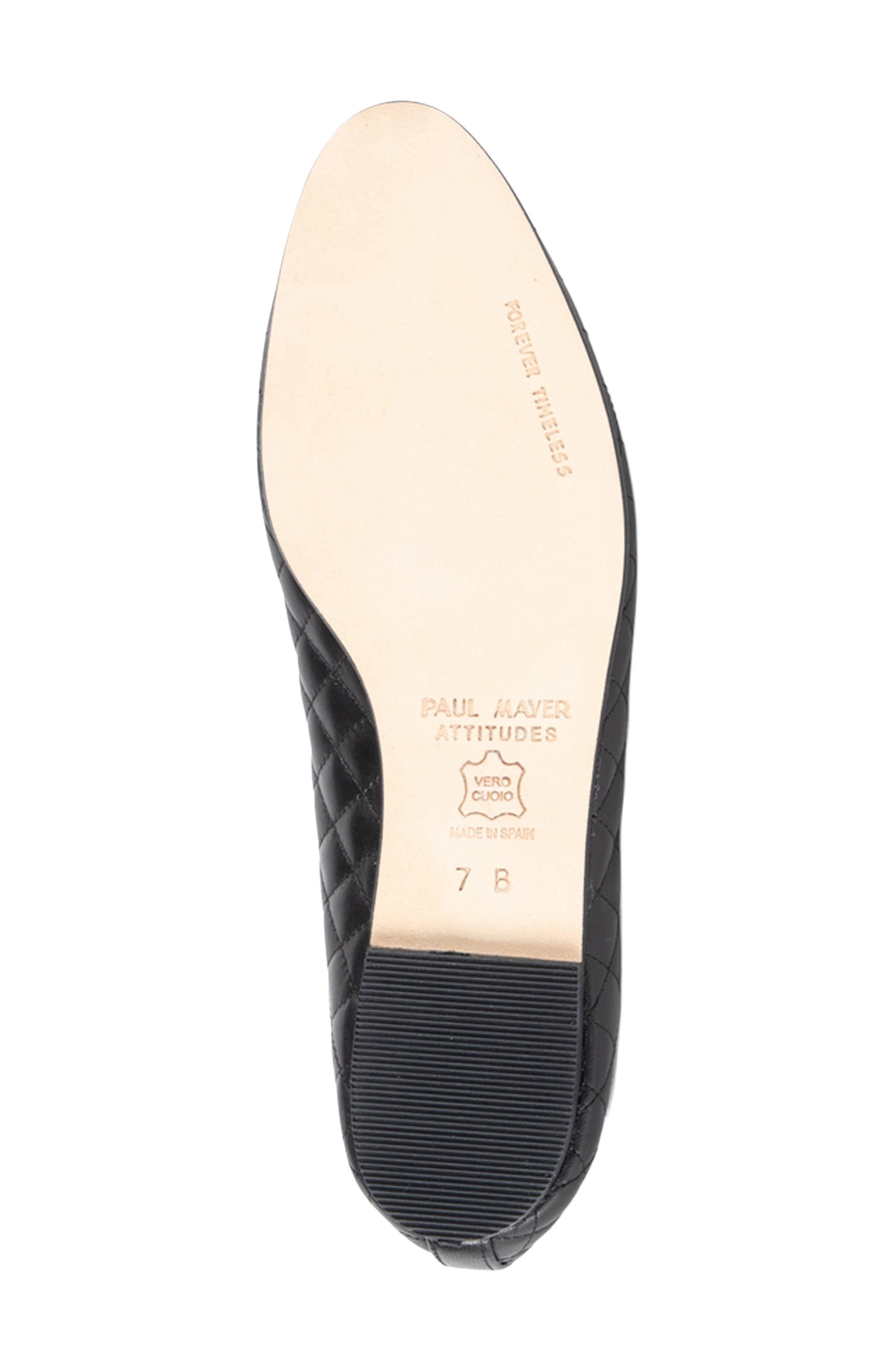 PAUL MAYER Lido Quilted Ballet Flat, Alternate, color, 