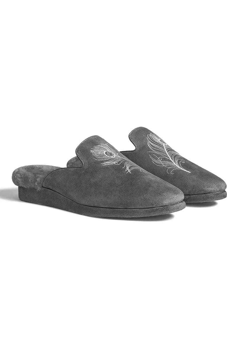 Togas Midaria Womens sheepskin slippers, Alternate, color, Grey