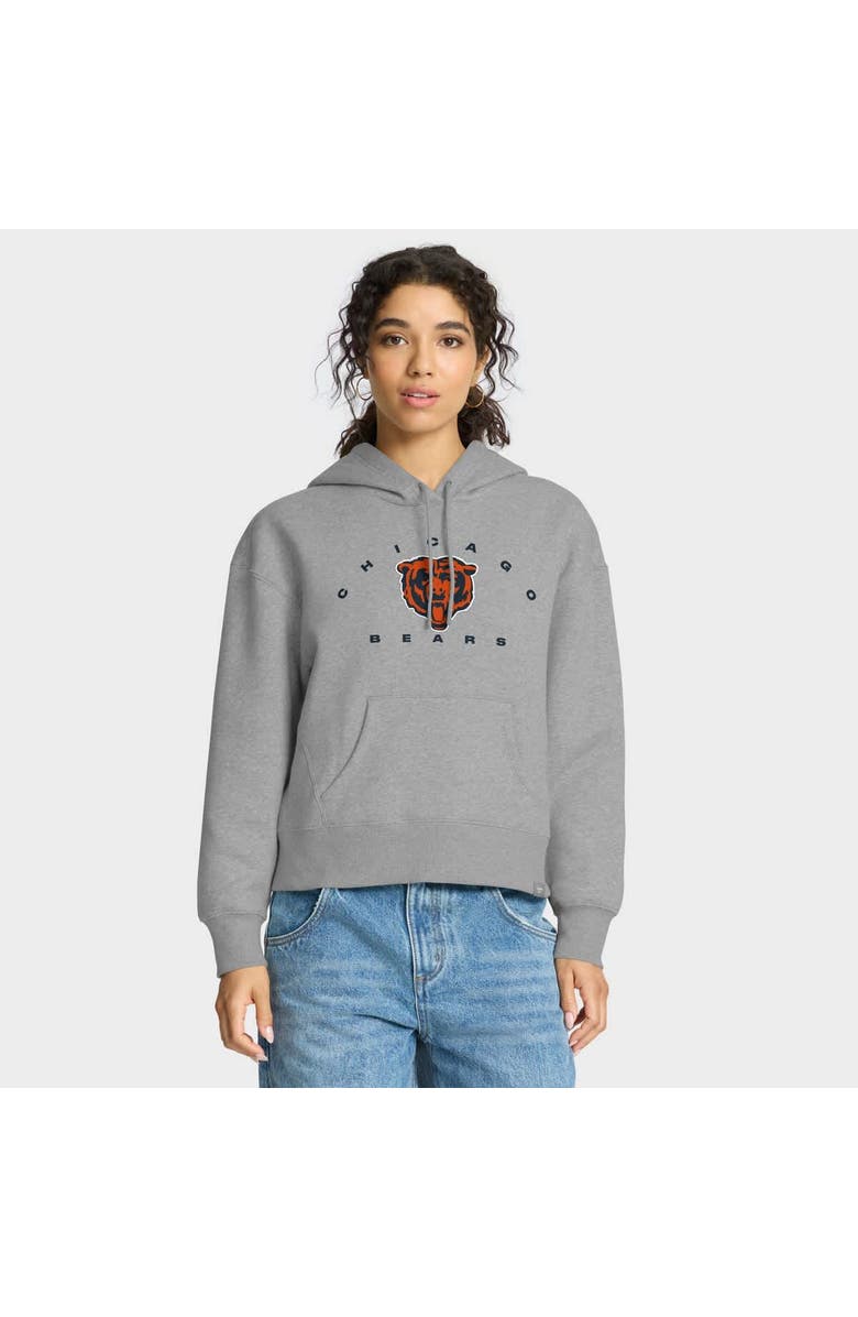 FANATICS Women's Fanatics Heather Gray Chicago Bears Eligible Receiver Legacy Pullover Hoodie, Main, color, Heather Gray