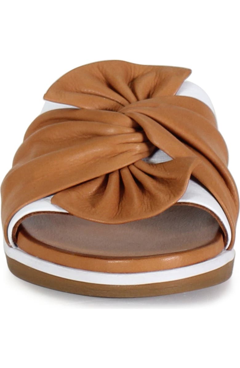 Diba True PROD IGEE Leather Flat Sandal, Alternate, color, Coconut/White