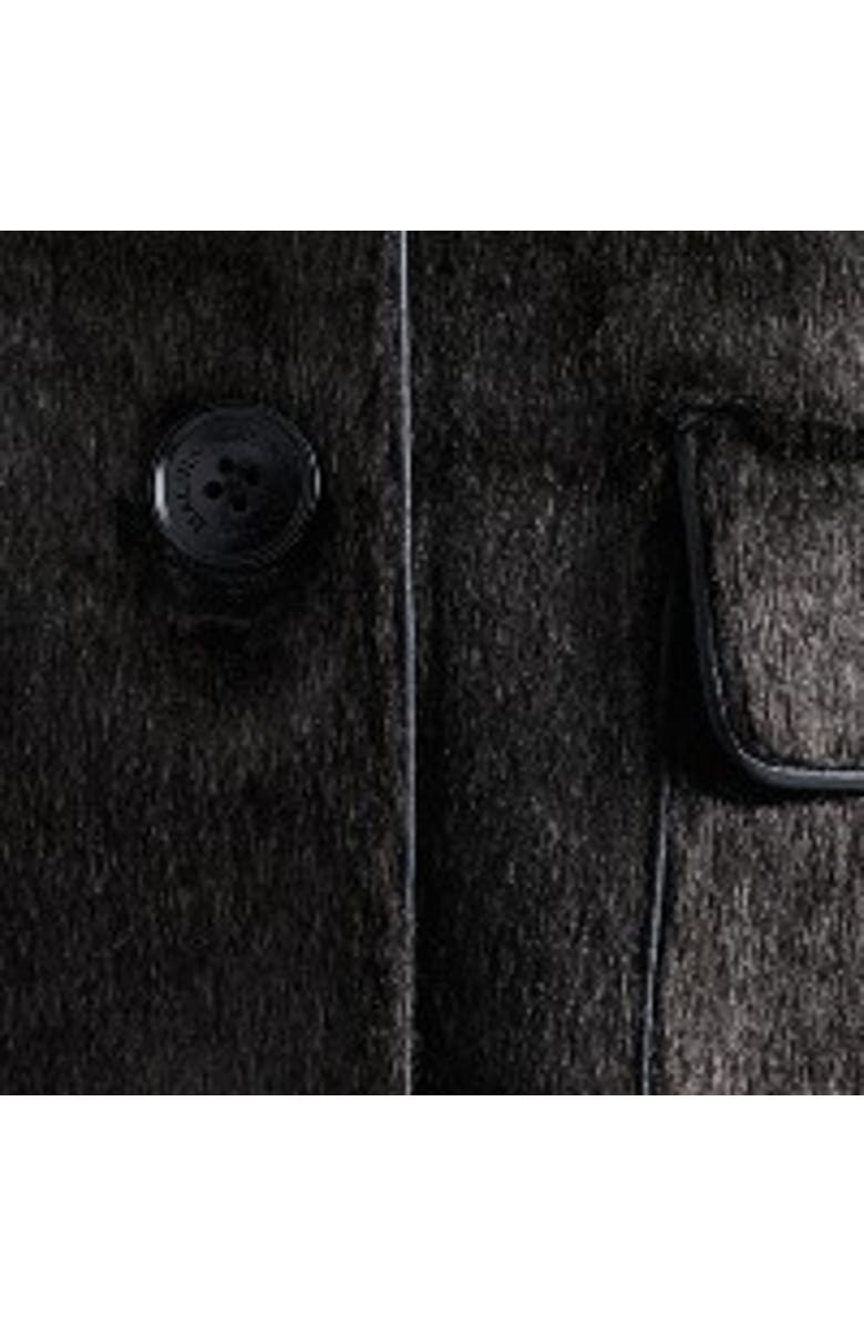 Malina Seressa Faux Pony Hair Boxy Jacket, Alternate, color, Chocolate