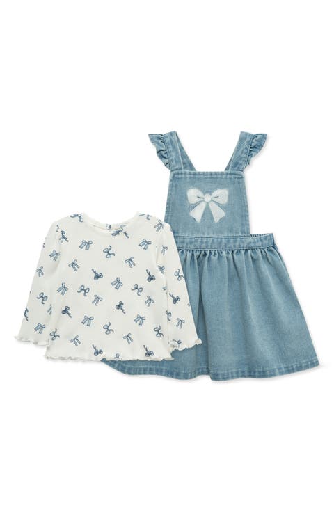 Bow Long Sleeve Top & Jumper Set (Baby)