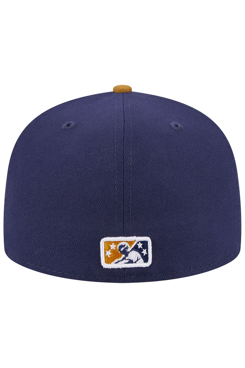 Men's New Era Navy Lake County Captains Theme Nights 20th Anniversary Alternate 1 59FIFTY Fitted Hat, Alternate, color, Navy