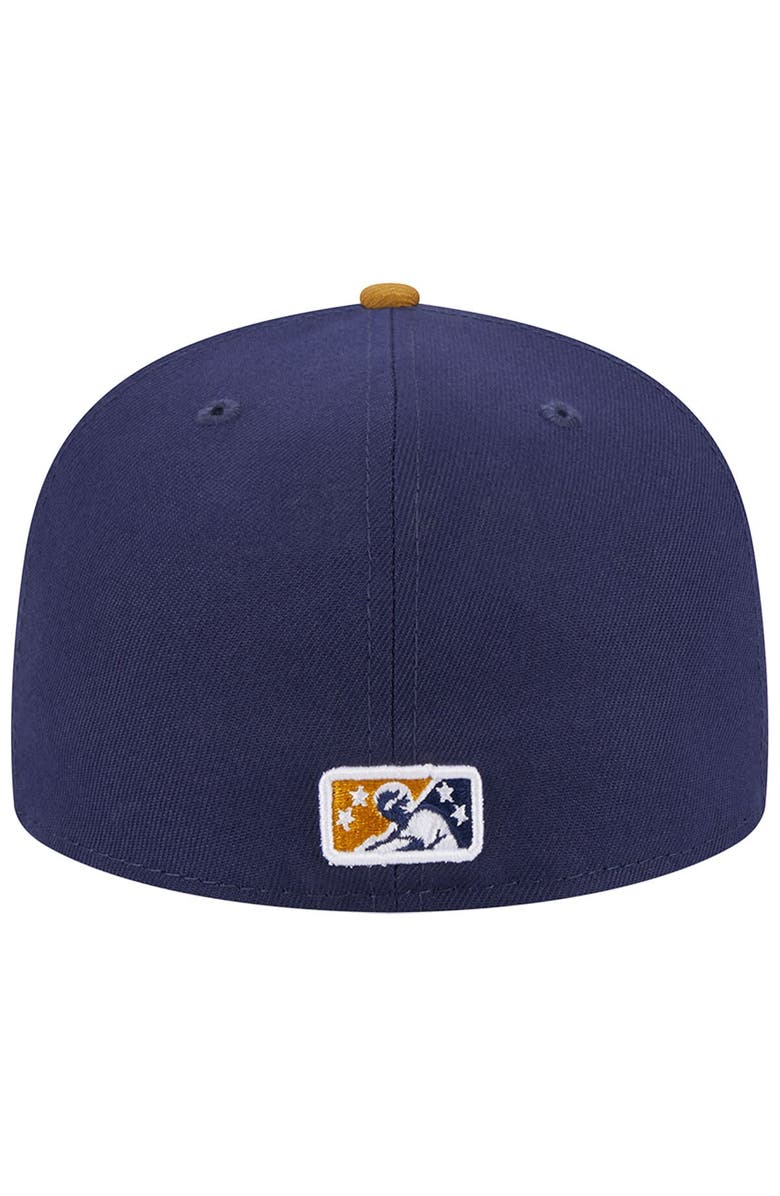 New Era Men's New Era Navy Lake County Captains Theme Nights 20th Anniversary Alternate 1 59FIFTY Fitted Hat, Alternate, color, 