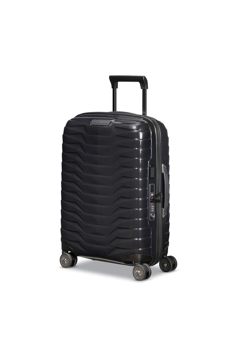 Proxis Global Hardside 22" Carry On Spinner Luggage, Main, color, Black