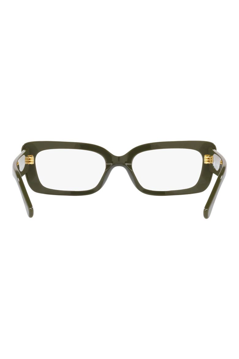 50mm Small Rectangular Optical Glasses, Alternate, color, GREEN