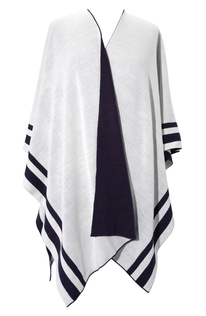 Lauren Ralph Lauren Jet Setter Reversible Knit Poncho, Alternate, color, 