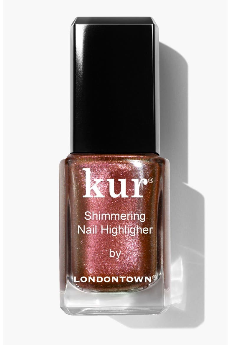 Shimmering Nail Highlighter Polish, Main, color, MOLTEN