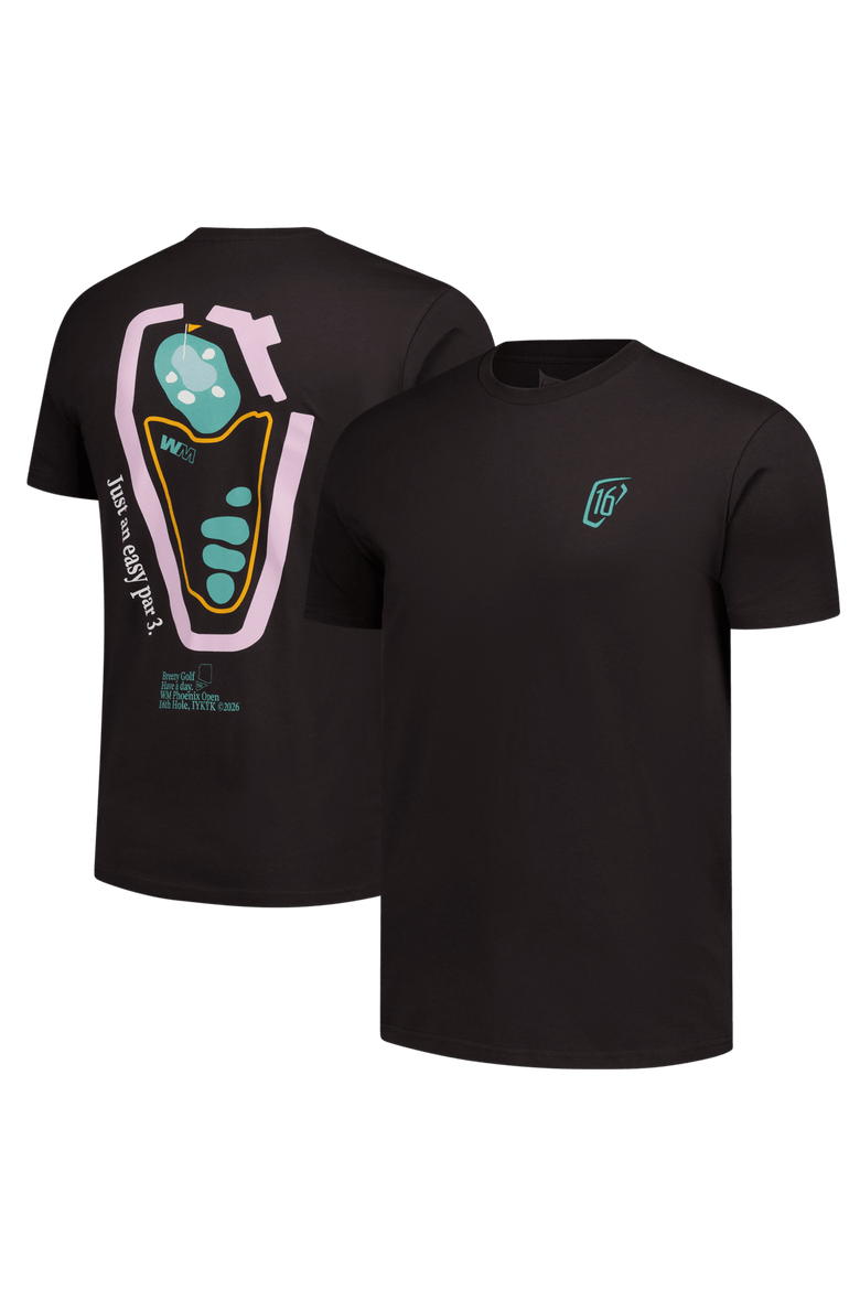 Men's Breezy Golf Black WM Phoenix Open Easy Par Three T-Shirt, Main, color, Black
