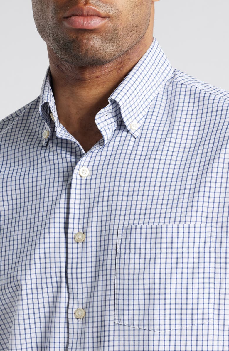 Peter Millar Hanford Performance Twill Button-Down Shirt, Alternate, color, Classic Navy