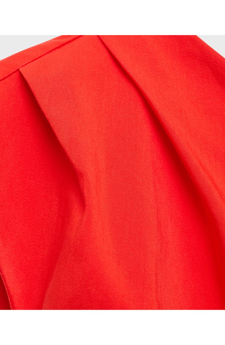 MANGO Asymmetric Minidress, Alternate, color, Coral Red