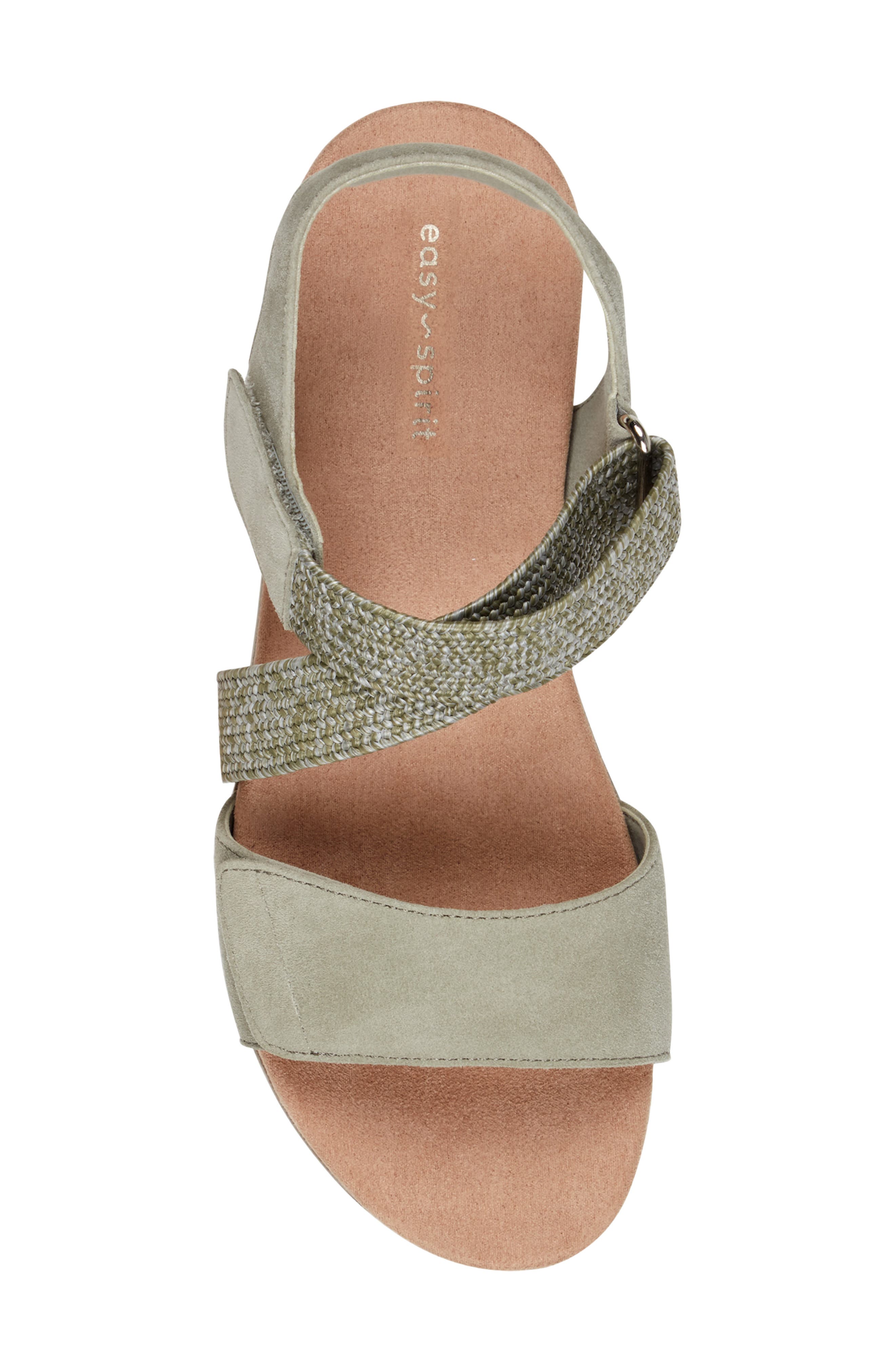 Easy Spirit Hillary Ankle Strap Sandal, Alternate, color, Medium Green