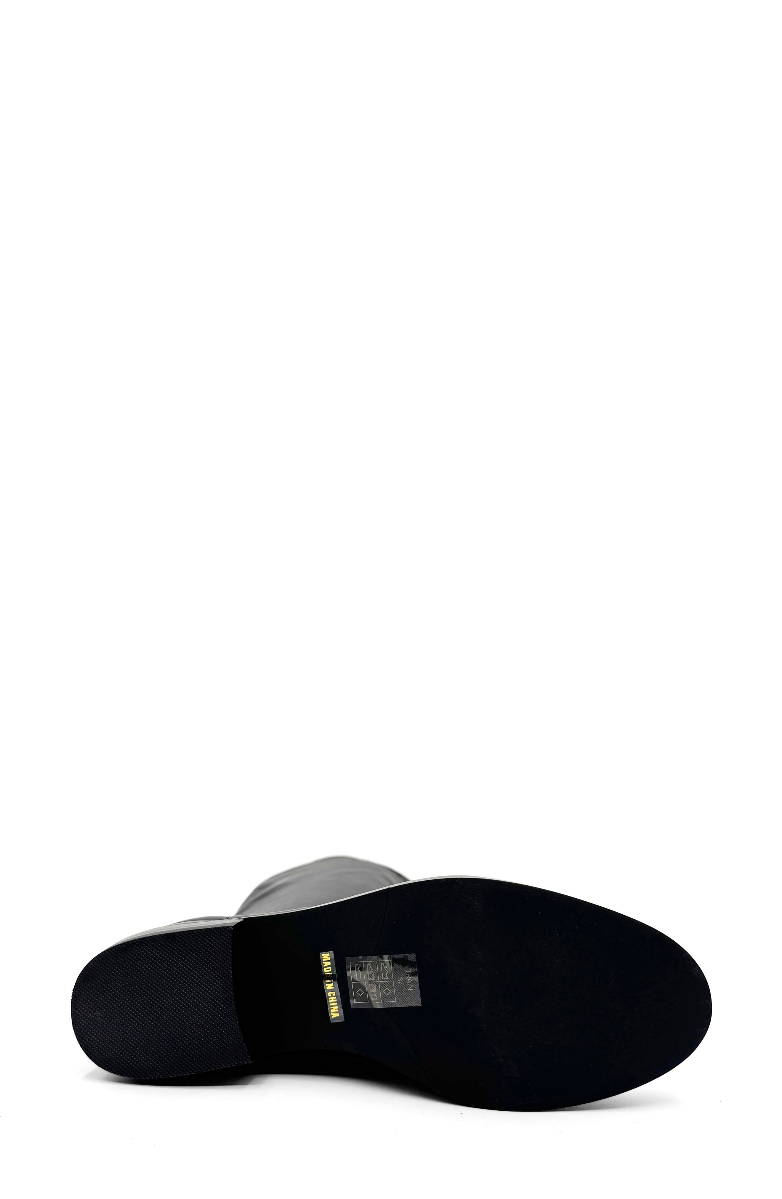 CHELSEA CREW Train Tall Boot, Alternate, color, Black Pu