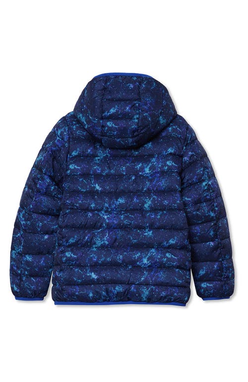 Lands' End Boys Water Resistant Reversible Hooded Jacket In Blue