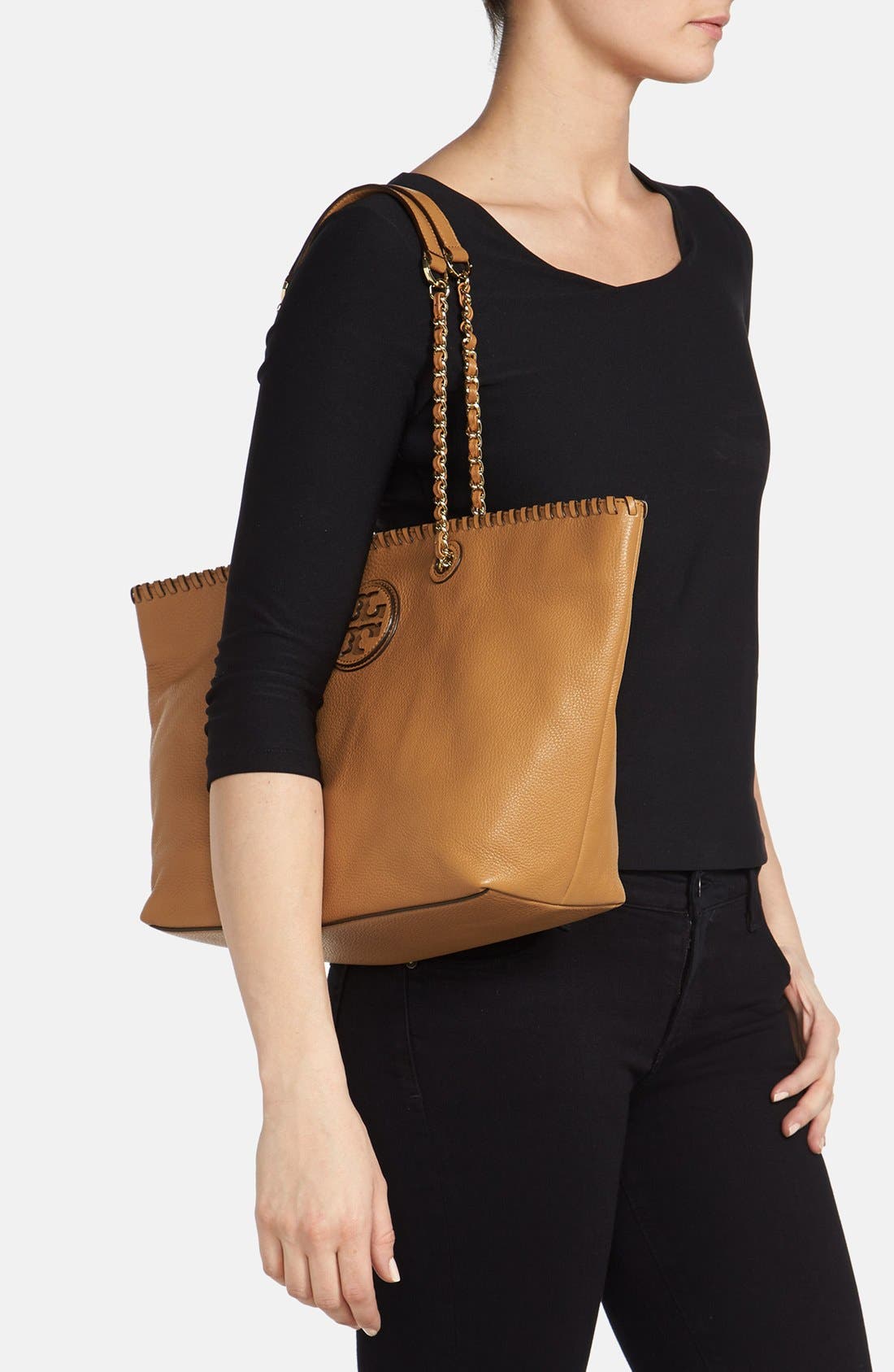 'Small Marion' Tote, Alternate, color, TAN