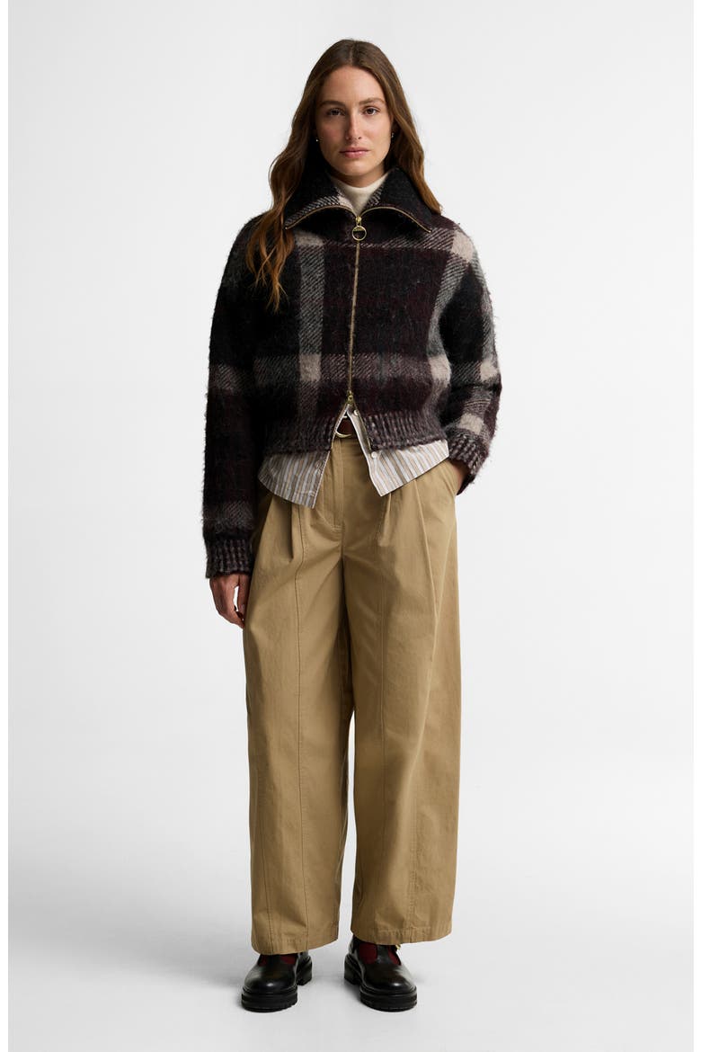 Carville Plaid Knitted Jacket, Alternate, color, MULTI