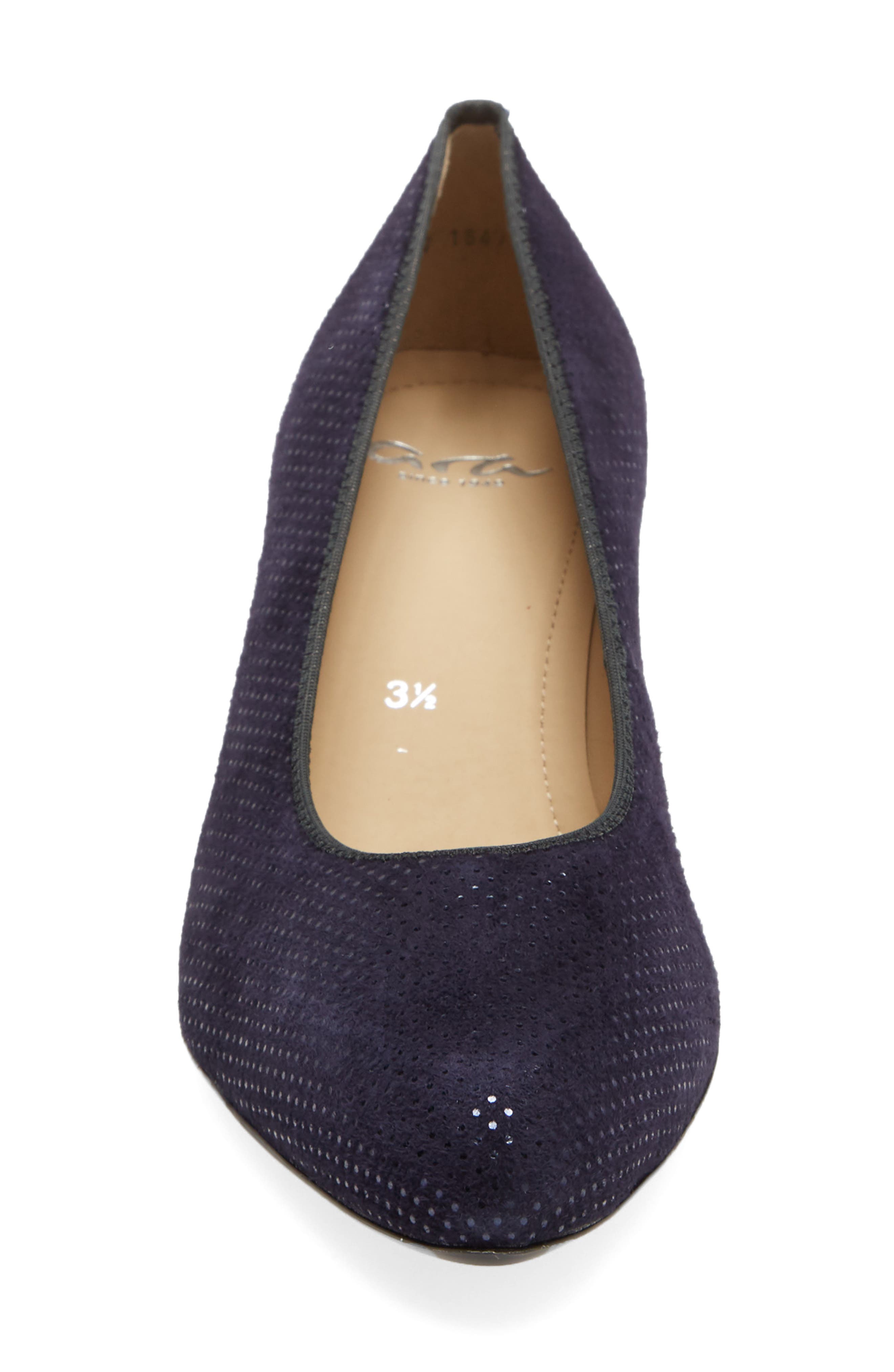 ara Kelly Pump, Alternate, color, Navy Punti Suede