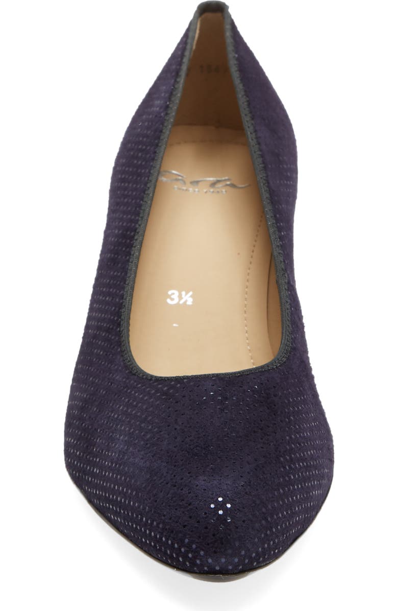 ara Kelly Pump, Alternate, color, Navy Punti Suede