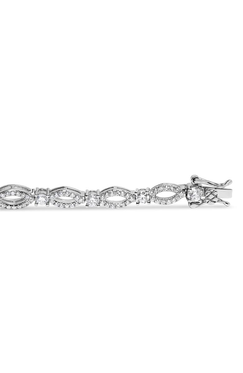 Haus of Brilliance 10K White Gold 3.00 Cttw Diamond Link Bracelet, Alternate, color, White Gold