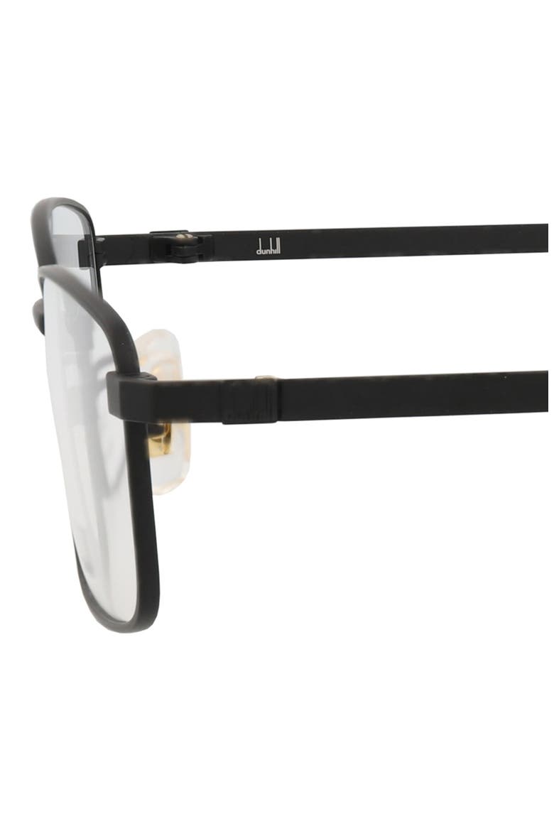 56mm Rectangular Optical Glasses, Alternate, color, BLACK BLACK TRANSPARENT