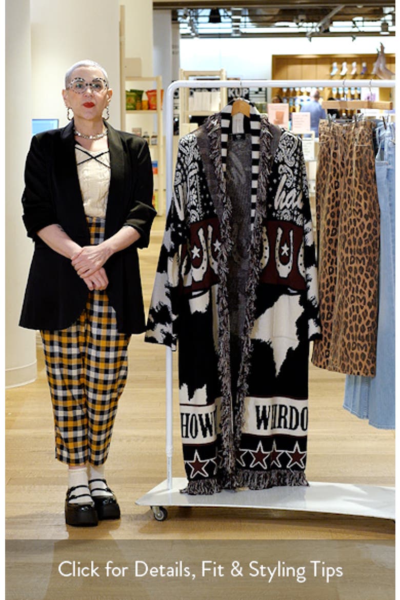 Howdy Cowboy Jacquard Longline Cardigan video