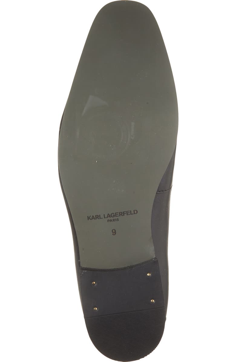 KARL LAGERFELD PARIS Leather Loafer, Alternate, color, Black