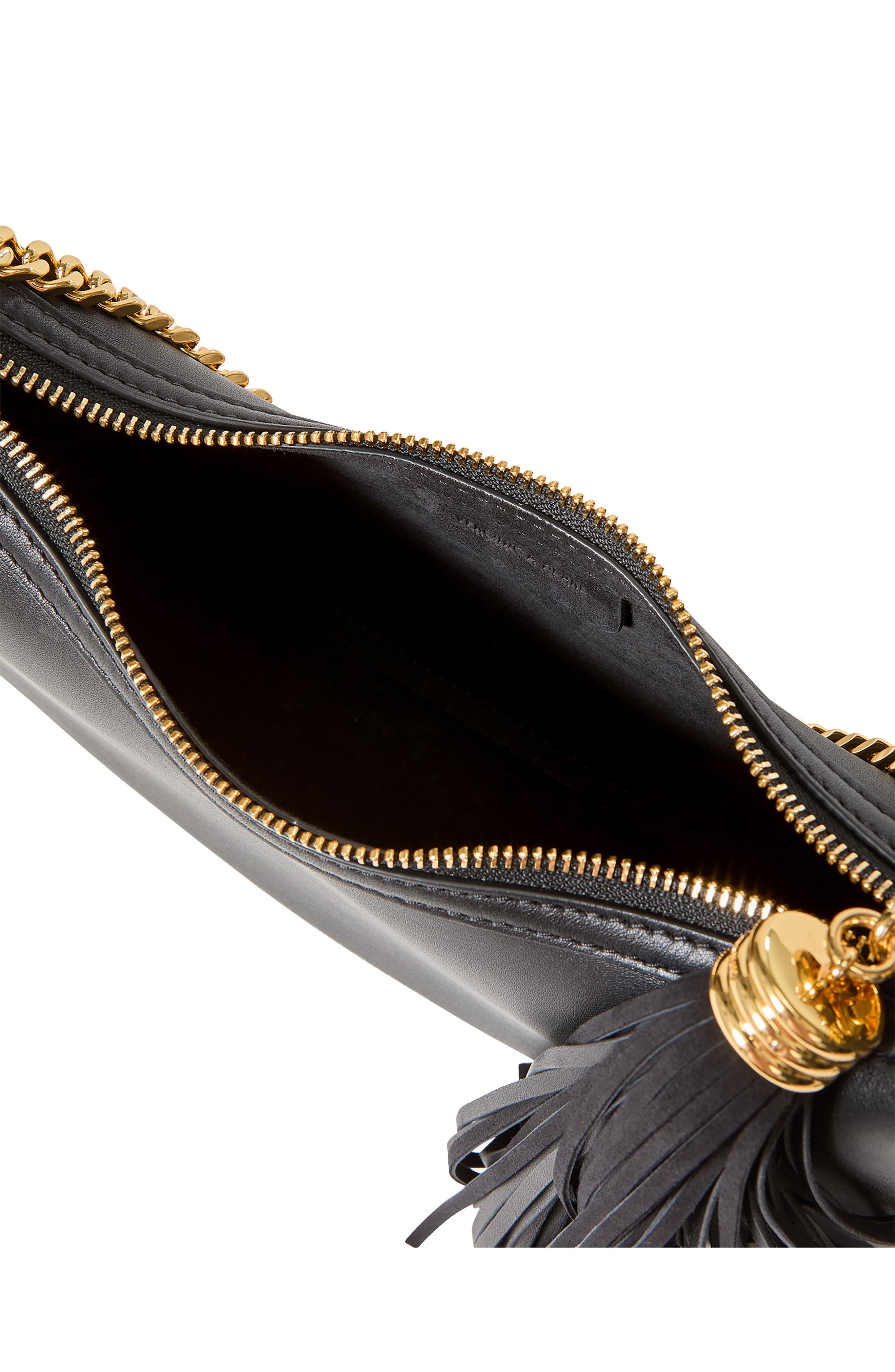 Veronica Beard Small Fortune Leather Shoulder Bag, Alternate, color, 