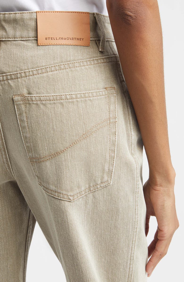 Stella McCartney Cuffed Straight Leg Jeans, Alternate, color, Mist Grey