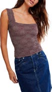 Free People Love Letter Floral Knit Camisole