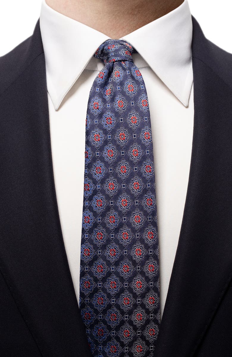 Eton Medallion Silk Tie, Alternate, color,