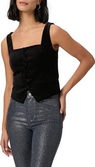 PAIGE Irene Button Front Top