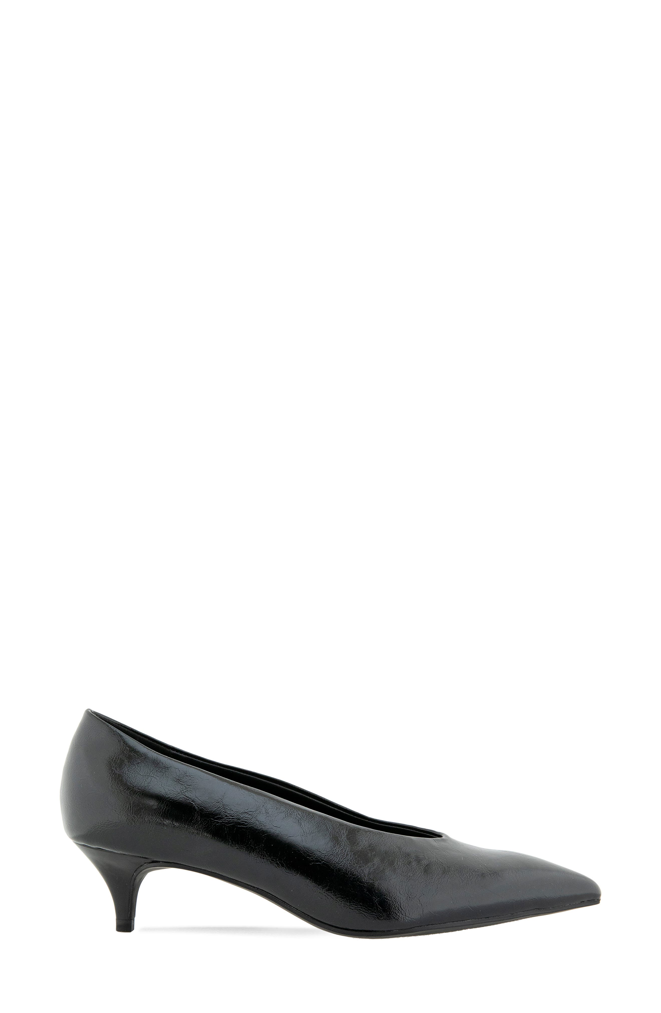 Pacsin Pointed Toe Kitten Heel Pump, Alternate, color, BLACK