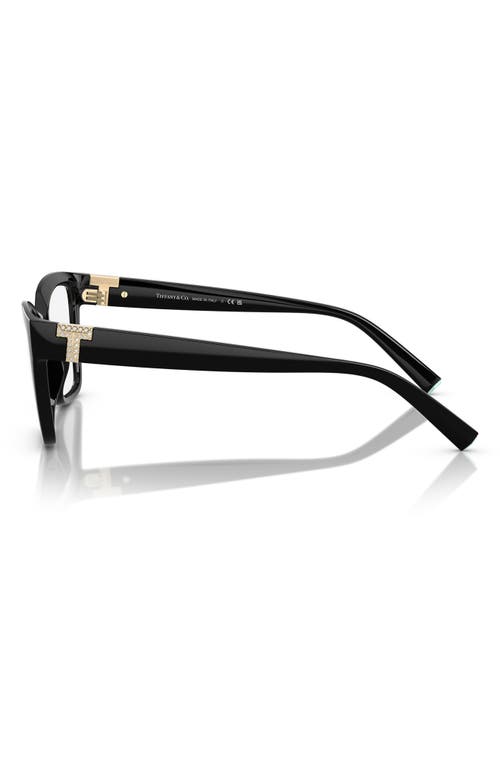 Tiffany & Co . 54mm Square Optical Glasses In Black