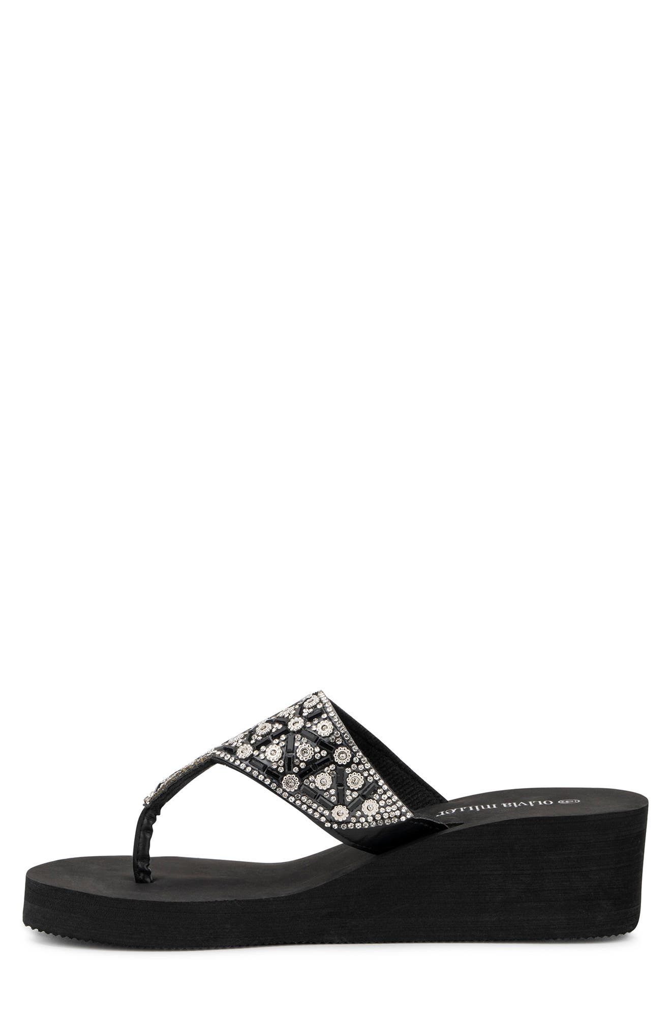 OLIVIA MILLER Batumi Wedge Thong Sandal, Alternate, color, 