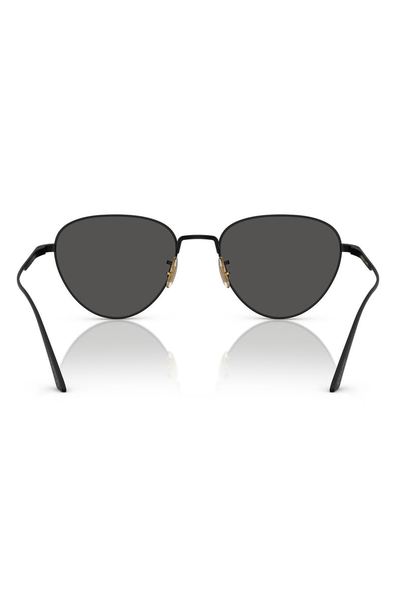 Oliver Peoples 52mm Cat Eye Sunglasses, Alternate, color, Matte Black / Grey