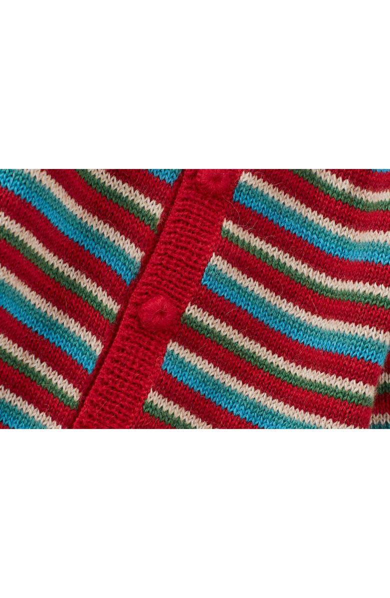 Vild House of Little Baby Alpaca Cardigan, Multi Stripe, Alternate, color, Striped