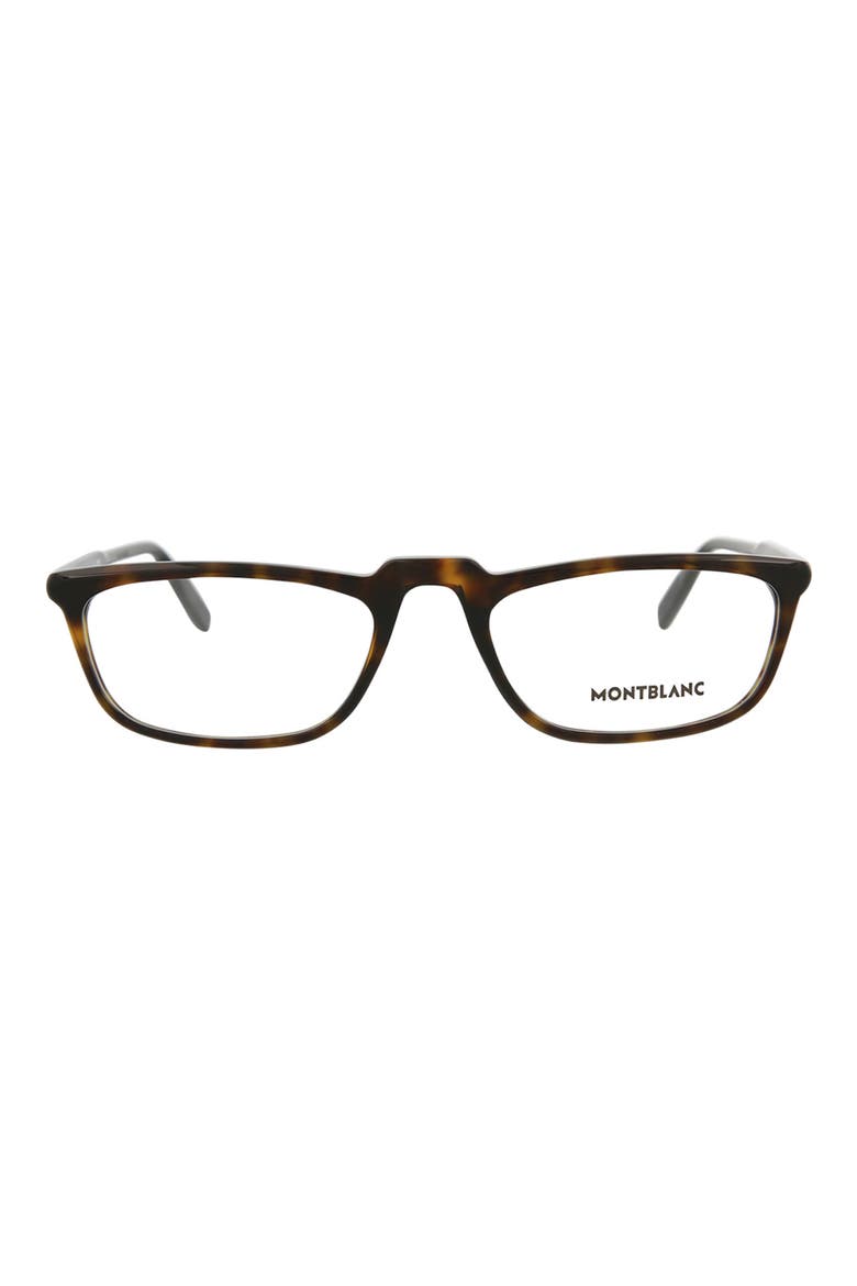 54mm Square Nose Bridge Optical Glasses, Main, color, HAVANA HAVANA TRANSPARENT