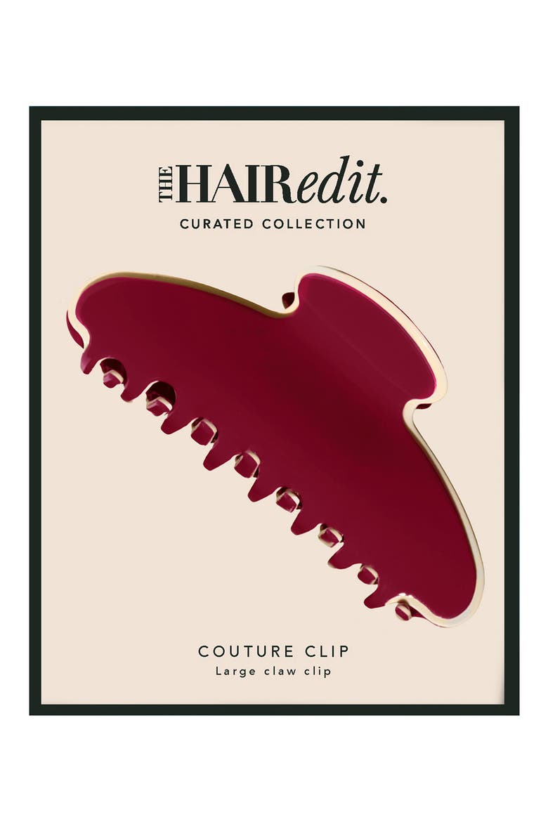 Couture Jaw Clip, Main, color, RED