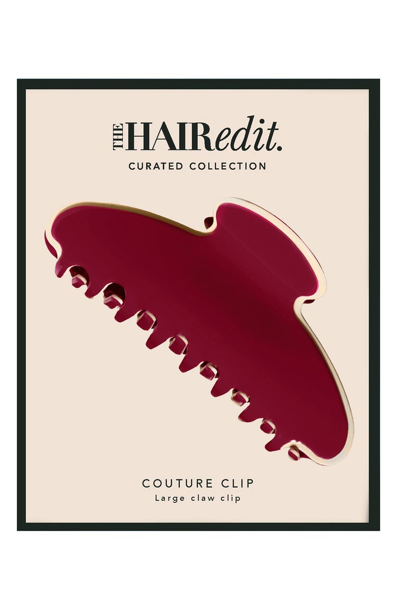 The Hair Edit Couture Jaw Clip, Main, color, Red