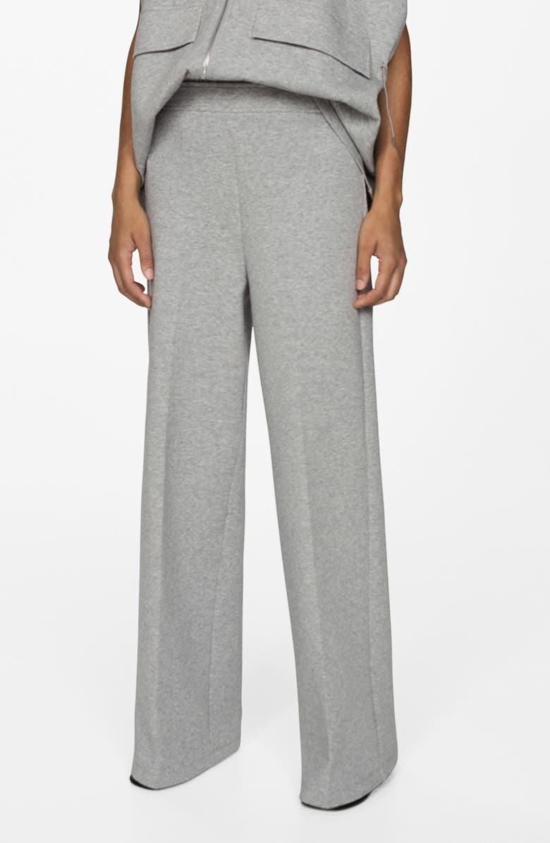 MANGO High Waist Wide Leg Pants, Main, color, 