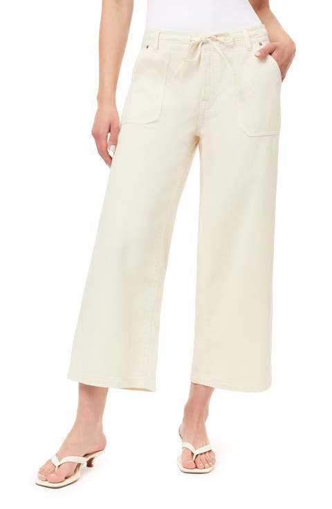 Drapey Easy Cropped Drawstring Pants