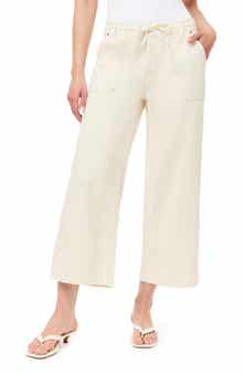 Kensie Drapey Easy Cropped Drawstring Pants