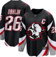 FANATICS Men's Fanatics Rasmus Dahlin Black Buffalo Sabres Alternate Captain Patch Breakaway Jersey