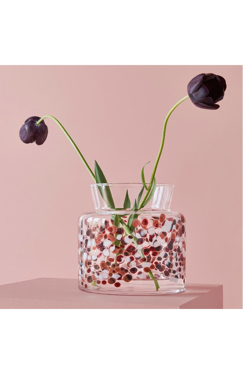 Kosta Boda Meadow Fall Wide Vase, Alternate, color, Red Multi